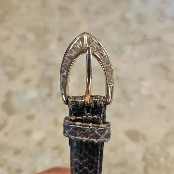 Accessories | Vintage Dame Skinny Genuine Snakeskin Belt  display picture 2